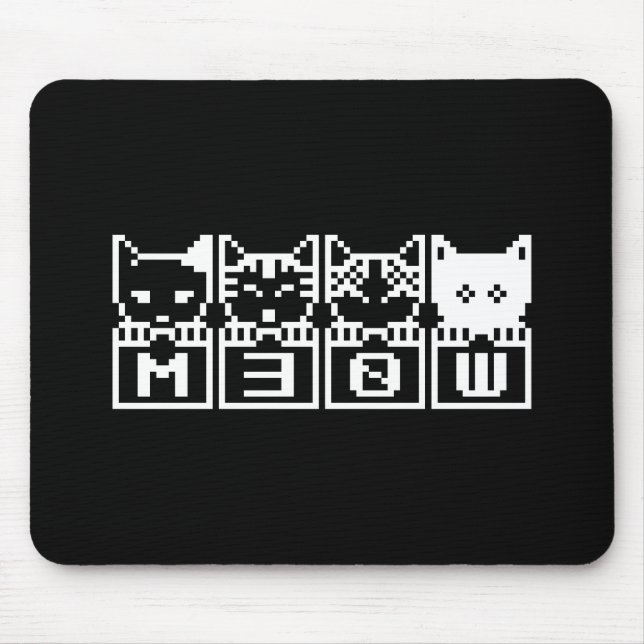 THE 8-BIT CATS M30W MOUSE PAD (Front)