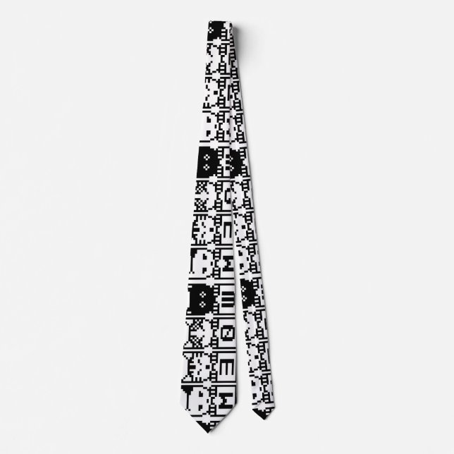 THE 8-BIT CATS M30W NECK TIE (Front)