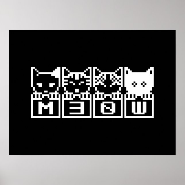 THE 8-BIT CATS M30W POSTER (Front)