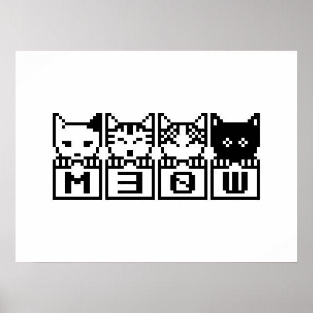 THE 8-BIT CATS M30W POSTER (Front)