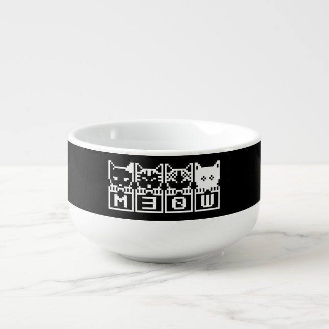 THE 8-BIT CATS M30W SOUP MUG (Front)