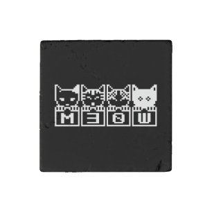 THE 8-BIT CATS M30W STONE MAGNET
