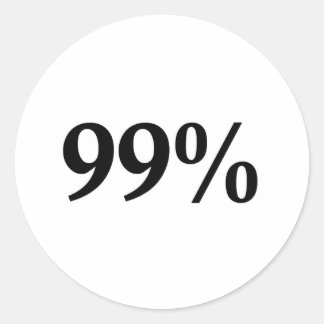 The 99% classic round sticker