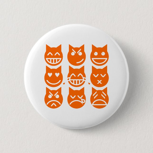 The 9 Lives of the Emoji Cat Button (Front)