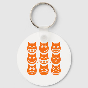 The 9 Lives of the Emoji Cat Keychain