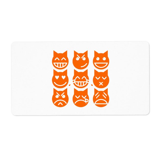 The 9 Lives of the Emoji Cat Label (Front)
