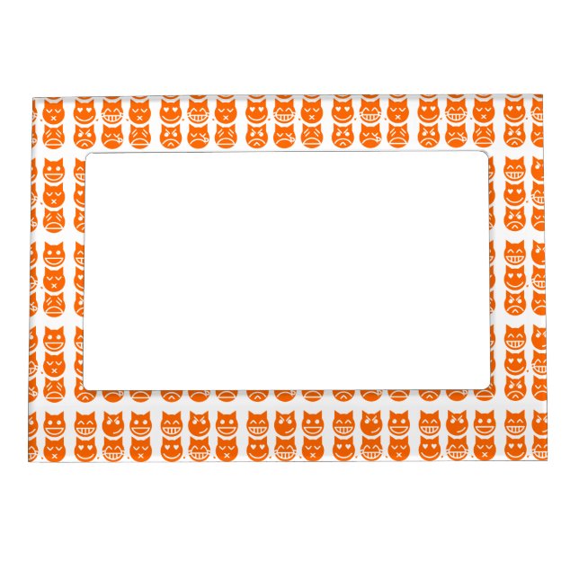 The 9 Lives of the Emoji Cat Magnetic Photo Frame (Front)