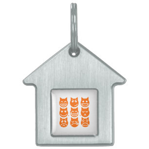 The 9 Lives of the Emoji Cat Pet ID Tag