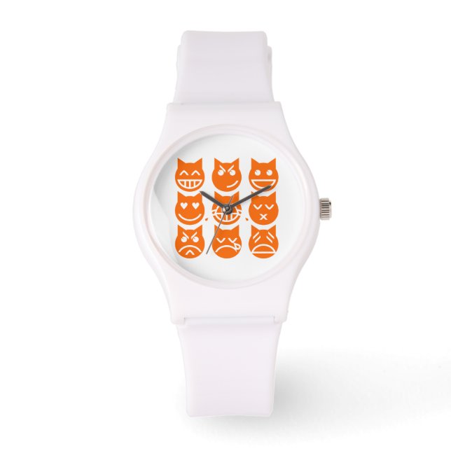 The 9 Lives of the Emoji Cat Watch (Front)