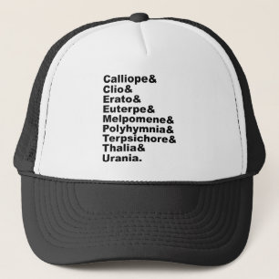 The 9 Muses As Made Popular By Greek Mythology Trucker Hat