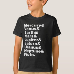 The 9 Planets of The Solar System (Pre 2006) T-Shirt