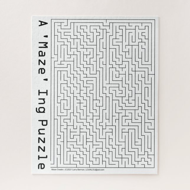The A 'Maze' ing Puzzle (Vertical)