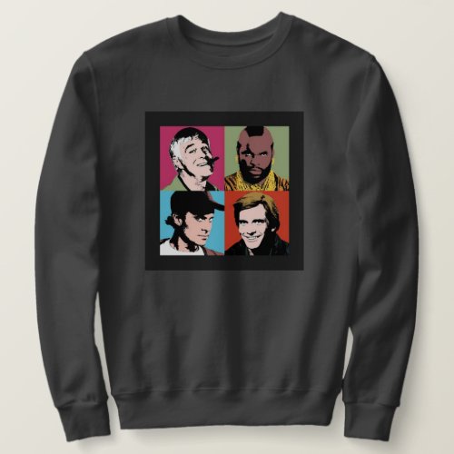 The A_Team Inspired Character Design Retro TV 80s Sweatshirt
