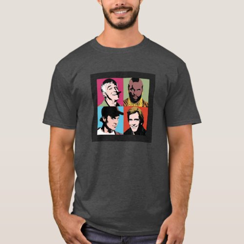 The A_Team Inspired Character Design Retro TV 80s T_Shirt