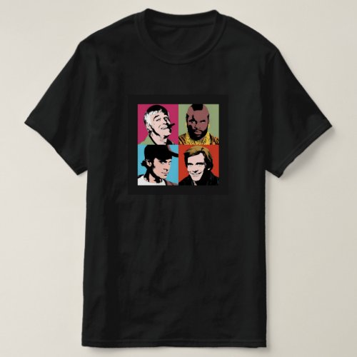 The A_Team Inspired Character Design Retro TV 80s T_Shirt