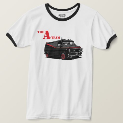 The A_Team Inspired Van Design Retro TV 80s T_Shirt
