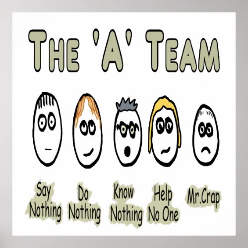 The A Team Project Management Poster