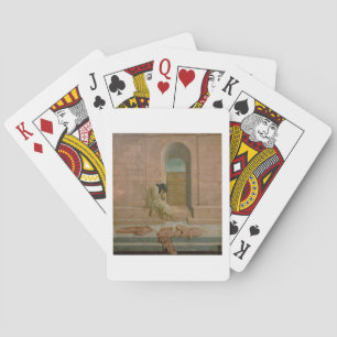 The Abandoned (oil on panel) Poker Cards
