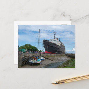 The Abandoned TSS Duke of Lancaster Ship Holiday Postcard