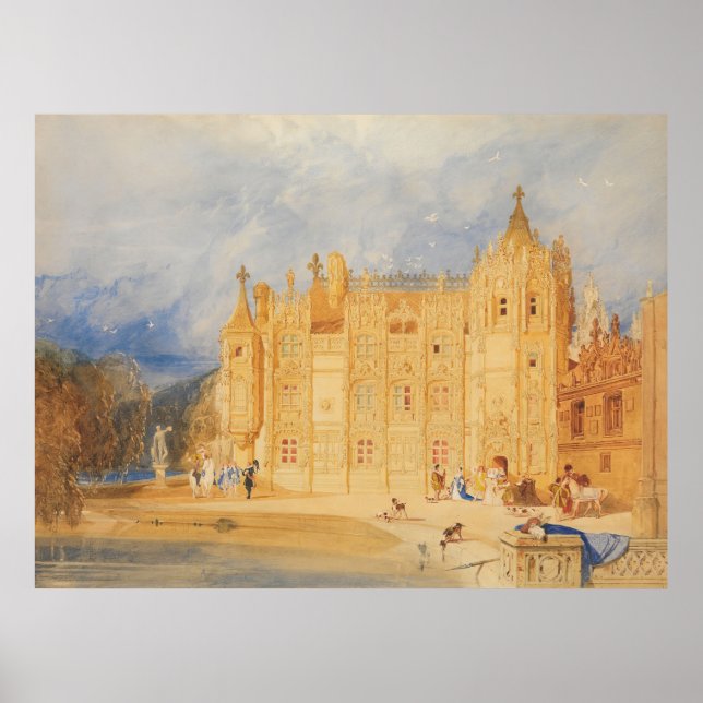 The Abbatial House, Abbey of St. Ouen, Rouen  Poster (Front)