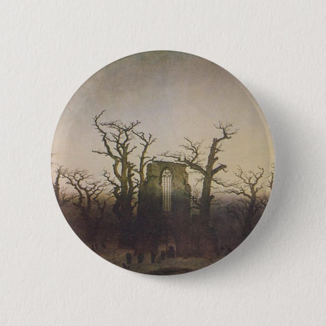 The Abbey in the Oakwood Button (Front)