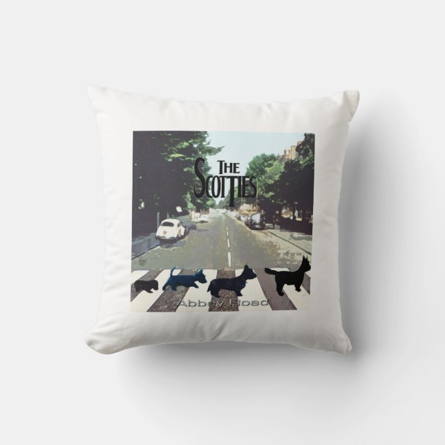 The Abbey Road Throw Pillow (Front)