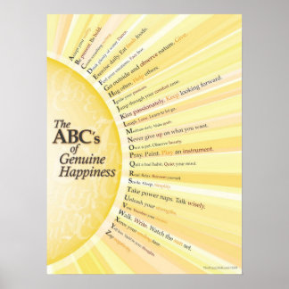 The ABC's of Genuine Happiness Poster