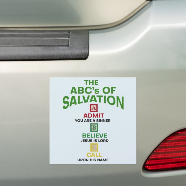 The ABC's of Salvation Car Magnet (In Situ)