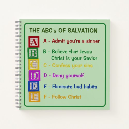 The ABCs of Salvation Notebook