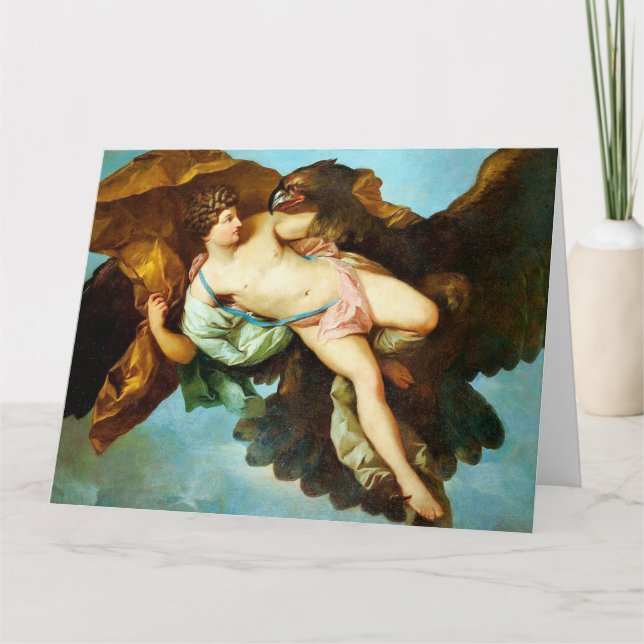 The Abduction of Ganymede Fine Art Greetings Card (Front)