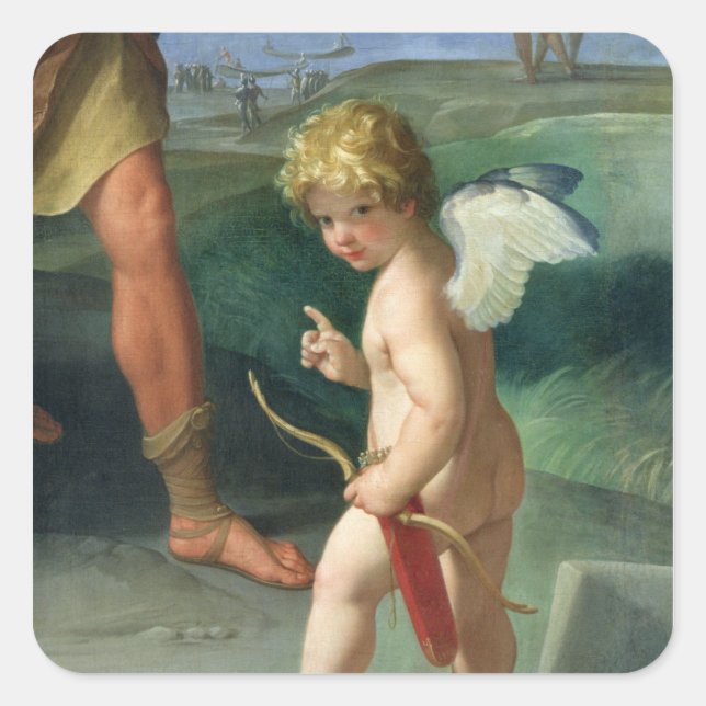 The Abduction of Helen, 1631 Square Sticker (Front)