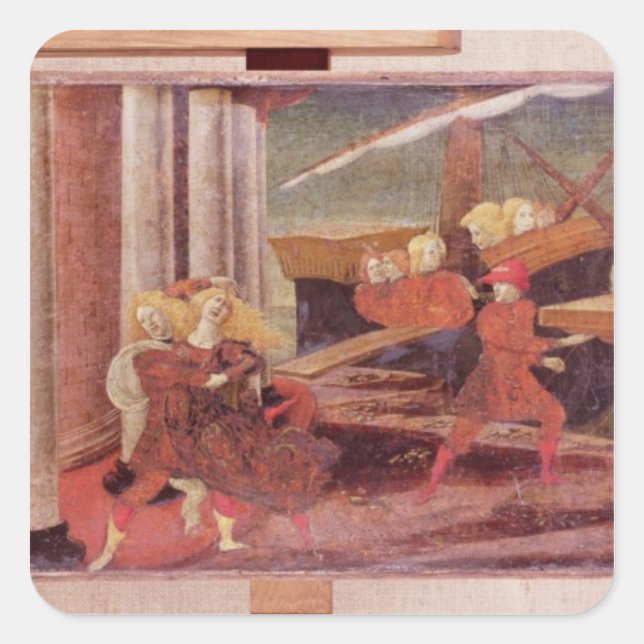 The Abduction of Helen, c.1470 Square Sticker (Front)