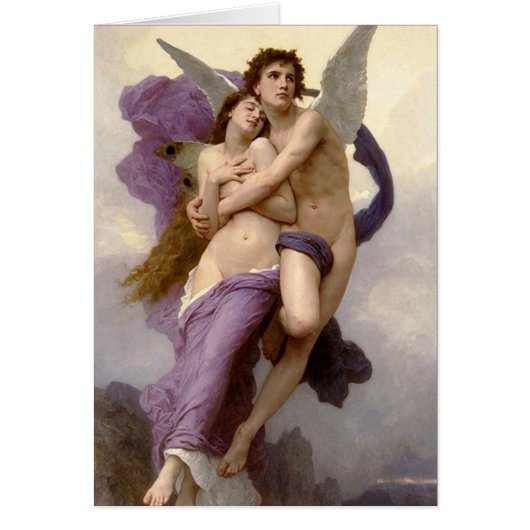 ‘The Abduction of Psyche’ by Bouguereau Cards (Front)