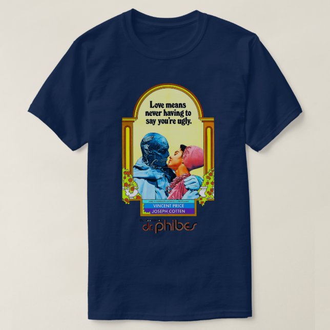 The Abominable Dr Phibes Poster T-Shirt (Design Front)