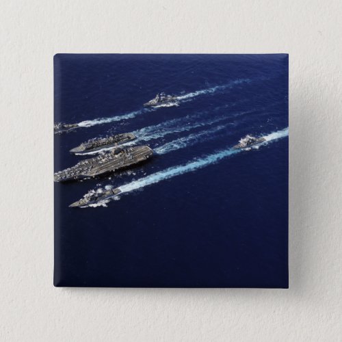 The Abraham Lincoln Carrier Strike Group ships Pinback Button