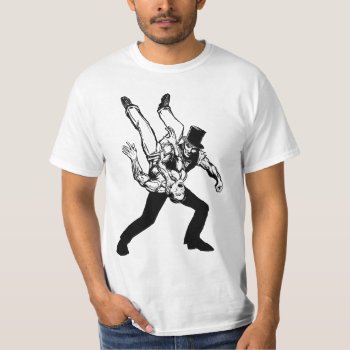 The Abraham Lincoln Chokeslam Light T-shirt by undeadwear at Zazzle
