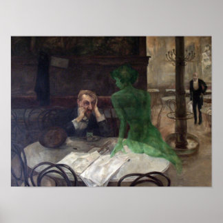 The Absinthe Drinker Poster