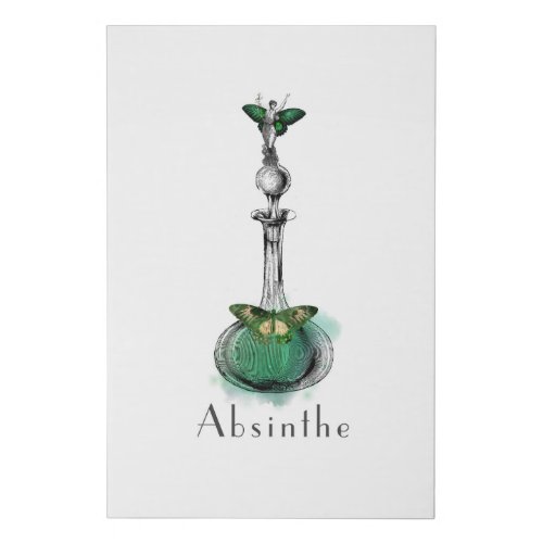 The Absinthe Fairy Faux Canvas Print