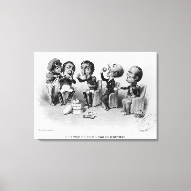 The Absolute Kings Forced to Swallow the Pill Canvas Print (Front)