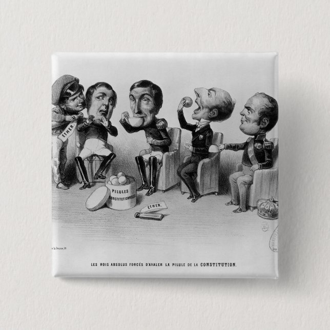 The Absolute Kings Forced to Swallow the Pill Pinback Button (Front)