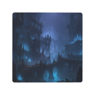 The Abyss of Ny’Zhara – Sanctum of the Umbrakind Metal Print