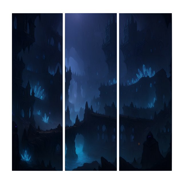 The Abyss of Ny’Zhara – Sanctum of the Umbrakind Triptych (Front)