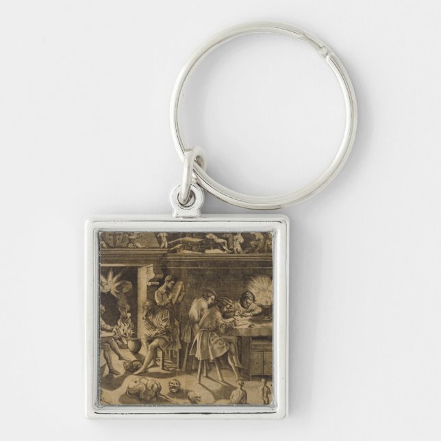 The Academy of Baccio Bandinelli, 1547 Keychain (Front)