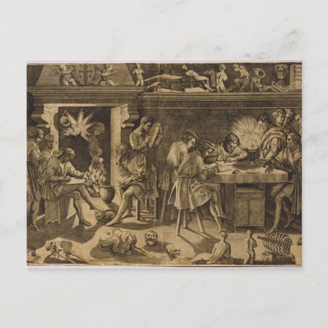 The Academy of Baccio Bandinelli, 1547 Postcard (Front)