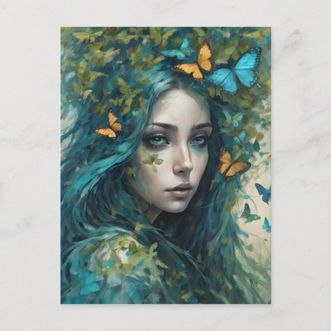 The Accepting - Butterflies and Blues Postcard (Front)