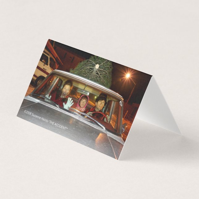 "THE ACCIDENT" Playing House Holiday Cards (Front)