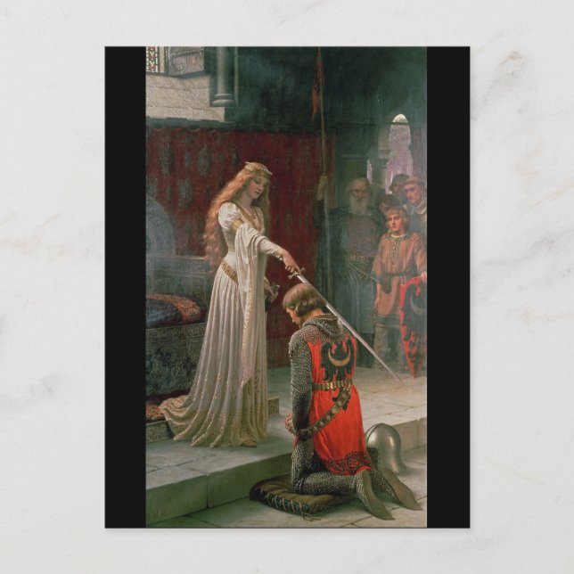 The Accolade by Edmund Blair Leighton, c. 1901 Postcard (Front)