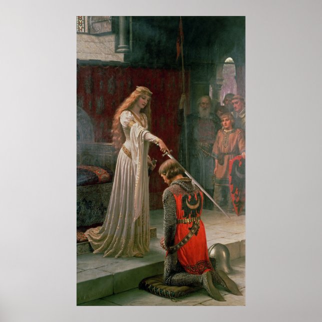 The Accolade by Edmund Blair Leighton, c. 1901 Poster (Front)