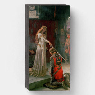 The Accolade by Edmund Blair Leighton, c. 1901 Wooden Box Sign