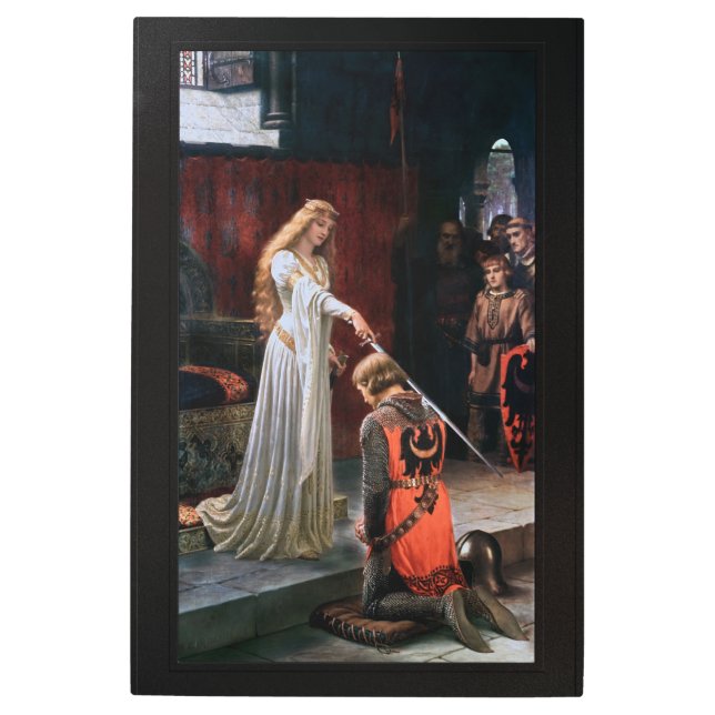 The Accolade by Edmund Blair Leighton Metal Print (Front)